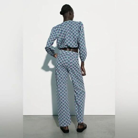 ZARA COTTON PRINT PANTS‎ - Picture 12 of 13